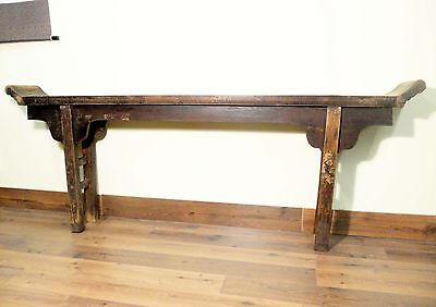 Antique Chinese Ming Altar Table (5548) Purple Elm Wood, Circa 1800-1849 Без бренда - фотография #11