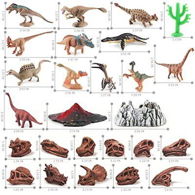 Prehistoric Animal Toys Figurines Realistic Dinosaur Volcano 27pcs volcano sets Does not apply Does Not Apply - фотография #7