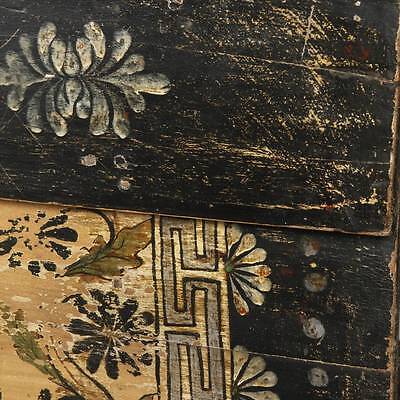 ANTIQUE COFFER LACQUERED PAINTED POPLAR WOOD MONGOLIA CHINESE FURNITURE 19TH C.  Без бренда - фотография #6