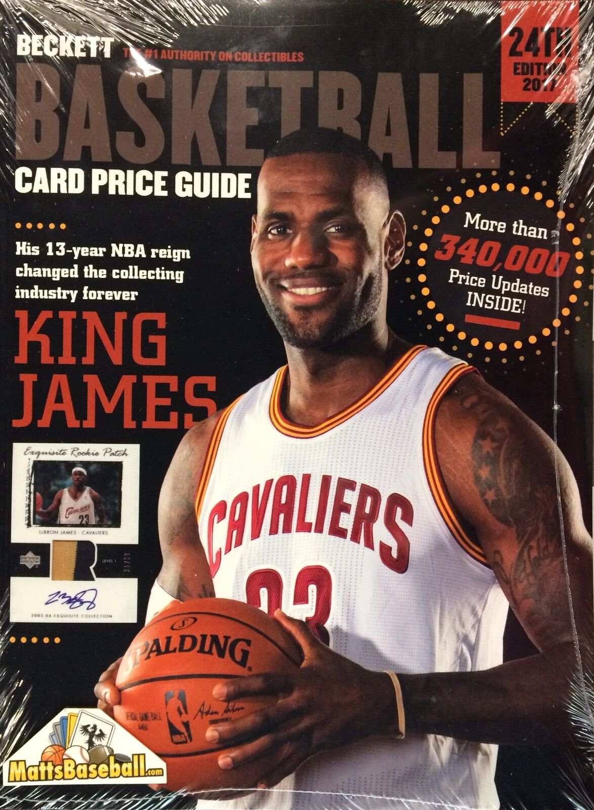 New! 2016 Beckett Basketball Annual Price Guide #24 LeBron James $29.95 cover Без бренда