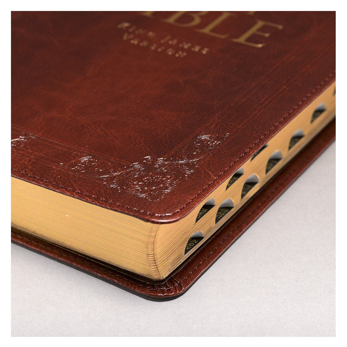  Holy Bible King James Version Thumb Indexed Burgundy Faux Leather Gift Bible Без бренда - фотография #3