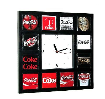 History of Coke Coca-Cola drink soda pop sign logo classic wall or desk clock Без бренда