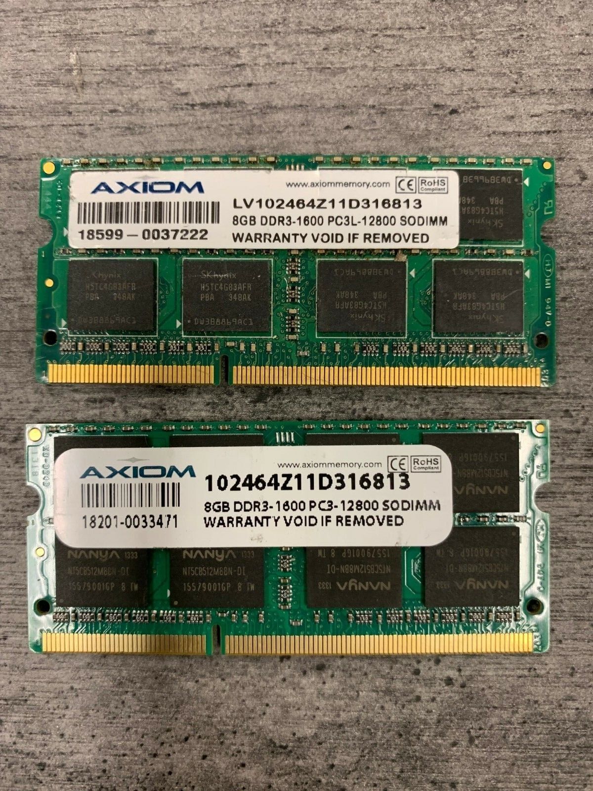 16GB (2 X 8GB ) PC3-12800S DDR3L/DDR3 SODIMM Laptop Memory - Major Brands Hynix DDR3L - фотография #12