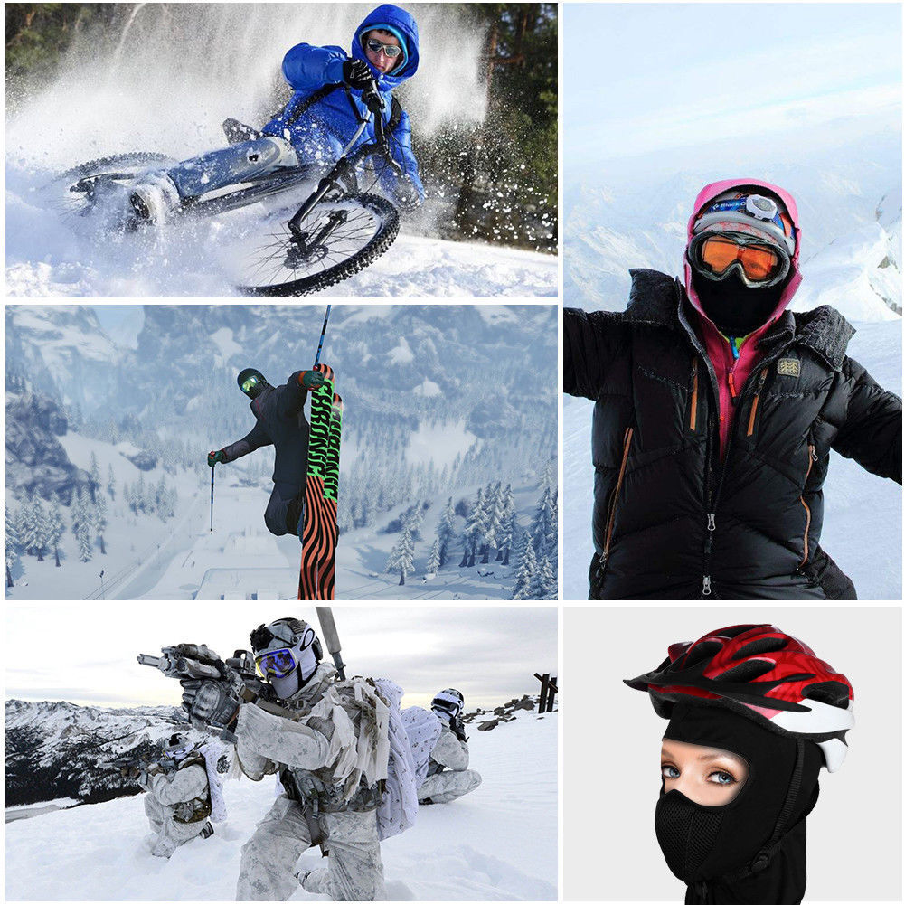 Winter Thermal Balaclava Windproof Ski Motorcycle Hood Cold Weather Face Mask Unbranded/Generic Does not apply - фотография #3