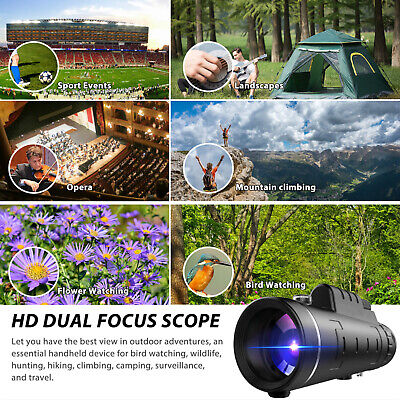 40X60 HD Vision Hunting Monocular Telescope Phone Clip Tripod w/Digital Compass EEEKit Does Not Apply - фотография #5