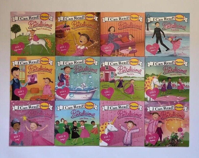 Pinkalicious Childrens Books Phonics I Can Read Readers Learn to Read Lot 12 Harper