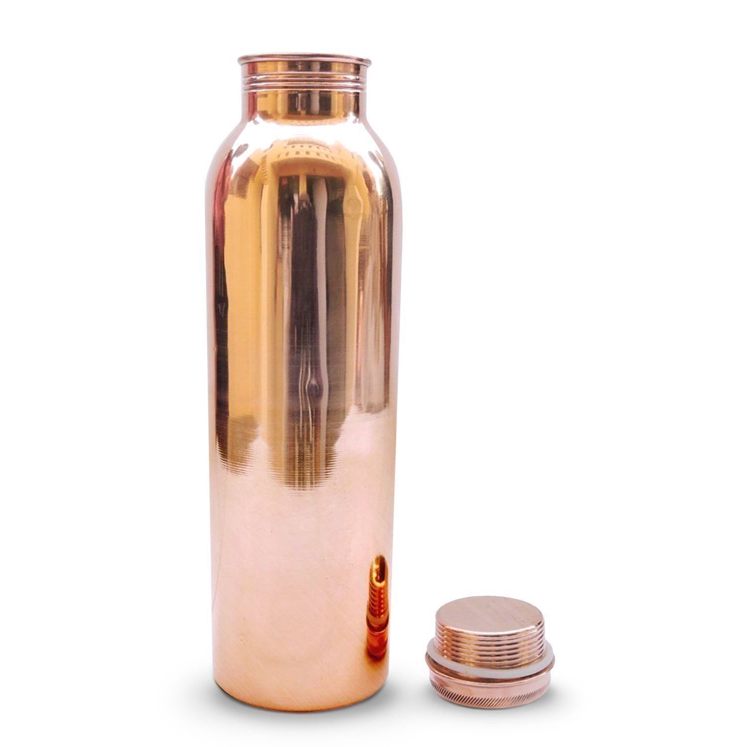 100% Pure Copper Water Bottle For Yoga Ayurveda Health Benefits 950 ml Copper Без бренда