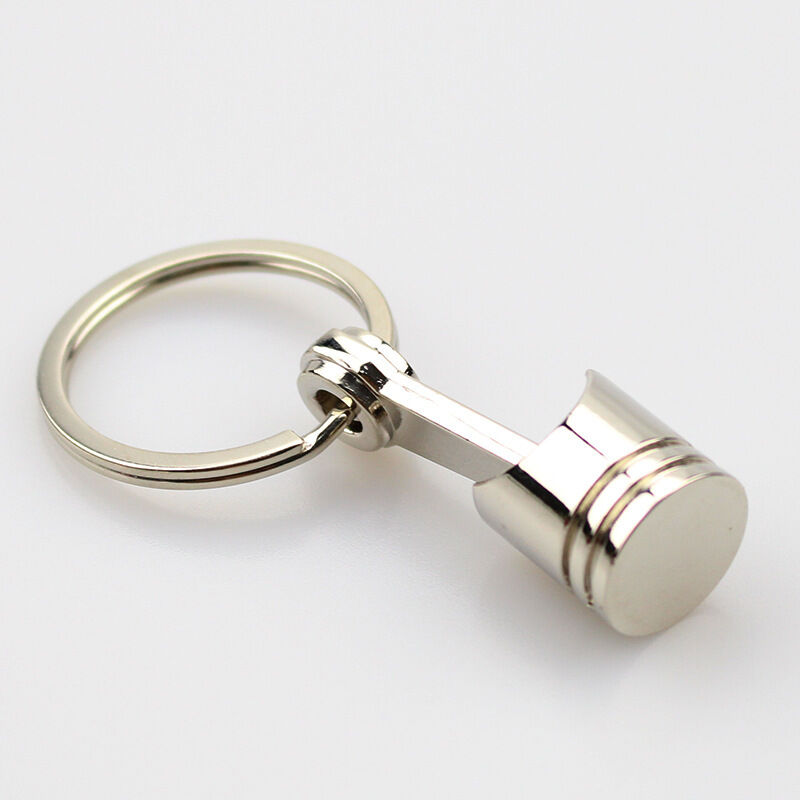 Metal Piston Car Keychain Keyfob Engine Fob Key Chain Ring keyring Silver New #W Unbranded Does Not Apply - фотография #8