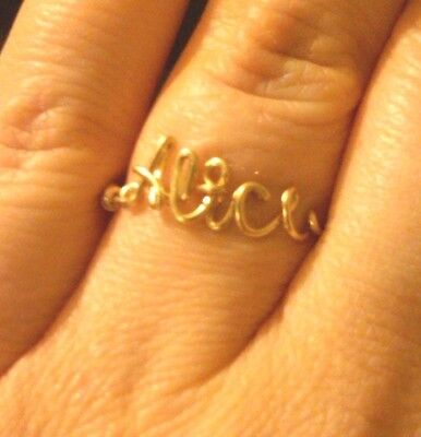 Custom Wire Jewelry Name Ring, Great Personalized Gift! Без бренда - фотография #4
