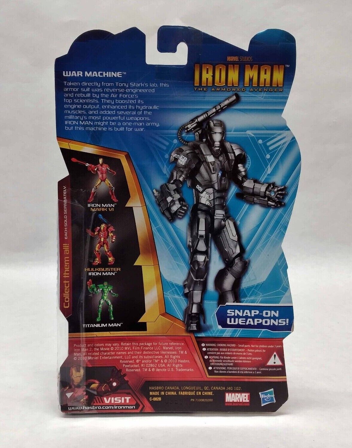 Marvel Legends Series Iron Man Armored Avenger WAR MACHINE w/Snap on Weapons New Hasbro - фотография #3