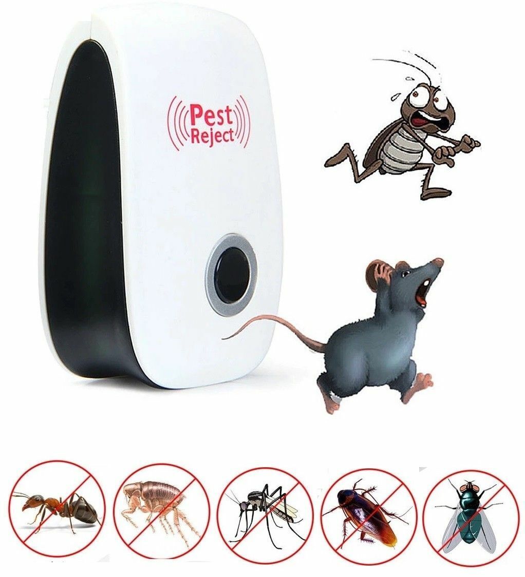 Pest Reject Pro Ultrasonic Repeller Home Bed Bug Mites Spider Defender Roaches Unbranded Does Not Apply - фотография #2