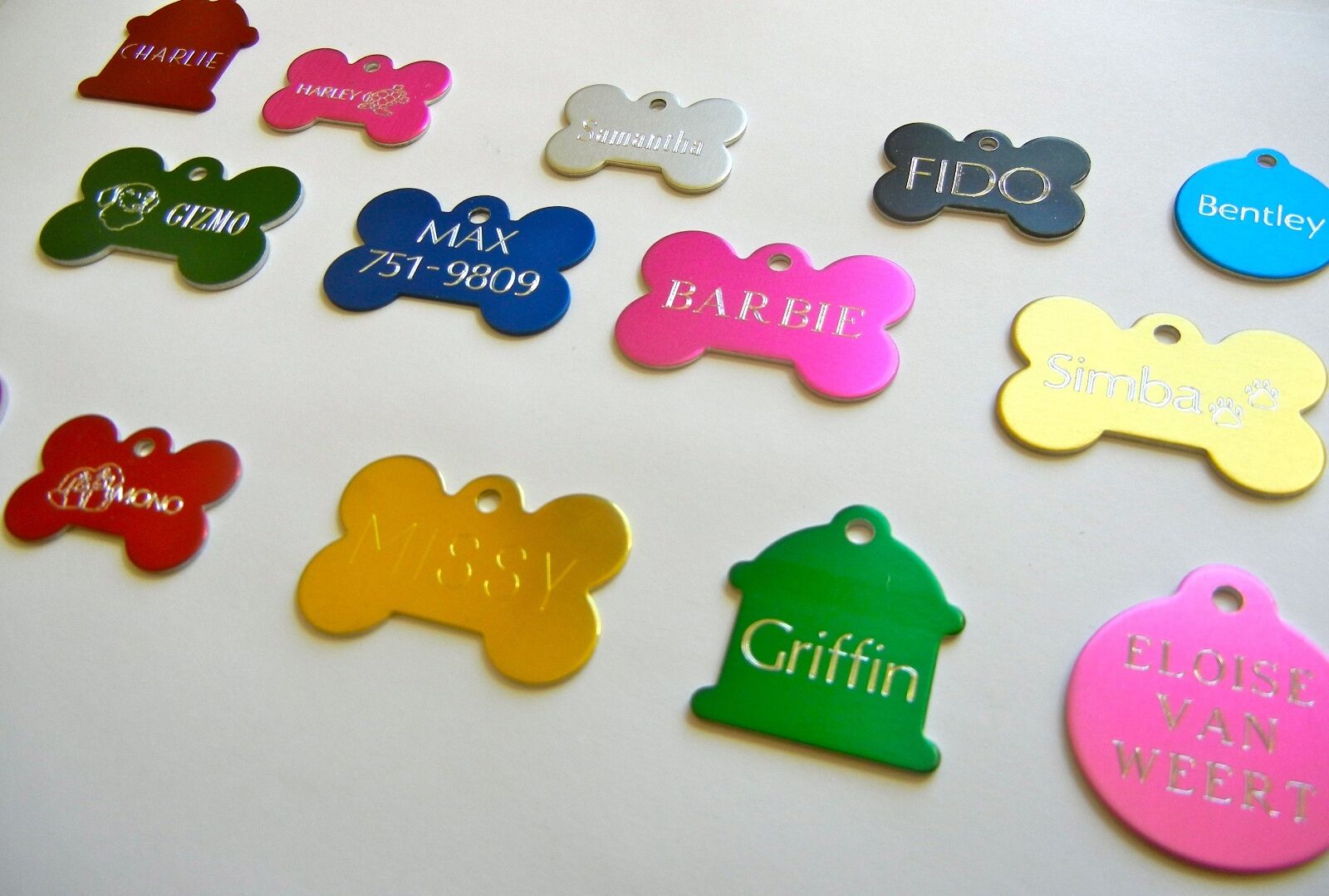 CUSTOM ENGRAVED PERSONALIZED PET TAG ID DOG CAT NAME TAGS DOUBLE SIDE Love Your Tag