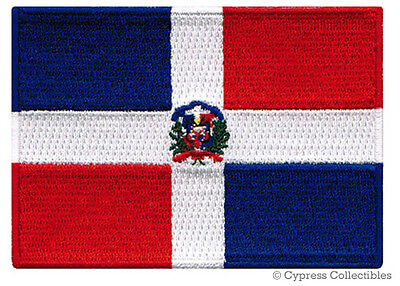 DOMINICAN REPUBLIC FLAG PATCH CARIBBEAN EMBLEM embroidered iron-on PARCHE BADGE Cypress Collectibles Inc. CYP-01076