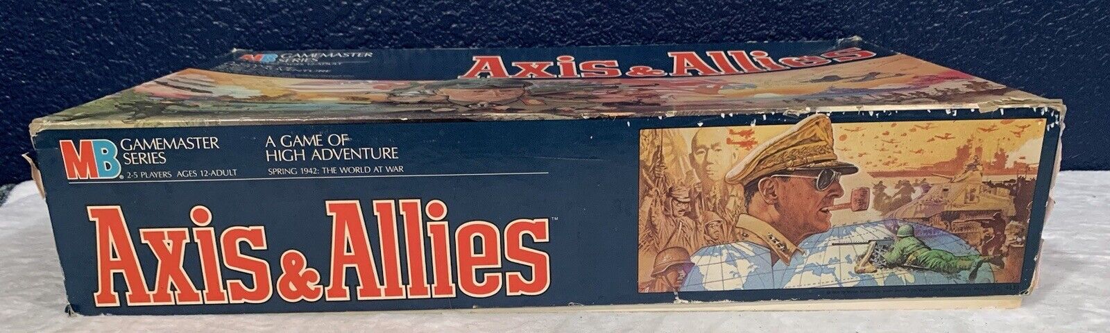 1984 Axis and Allies Game by Milton Bradley Unpunched Complete Open Box Milton Bradley 4423 - фотография #2