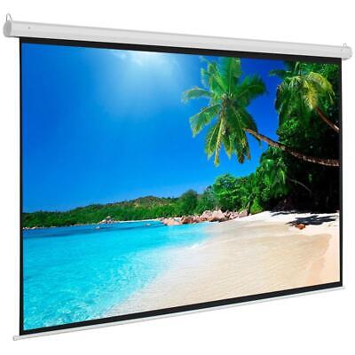 100 in 4:3 Projector Projection Screen Pull Down 1:3 Gain Home Theater Movie LEADZM Does Not Apply
