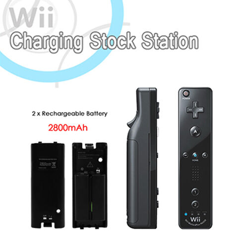 Dual Remote Charging Dock Station and 2 Rechargeable Batteries For Wii Black Unbranded GPCT169 - фотография #7