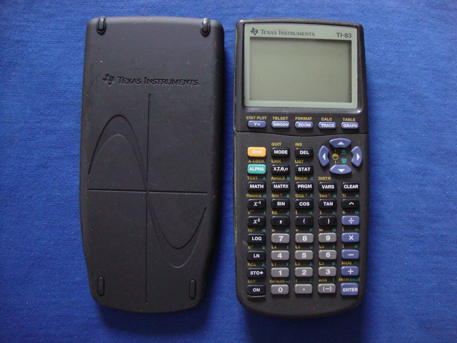 TI-83 Graphic Calculator plus Sliding Cover Texas Instruments Graphing TI83 Texas Instruments TI-83, 83PL/TBL/1L1/A, TI-83 PLUS, TI83PL