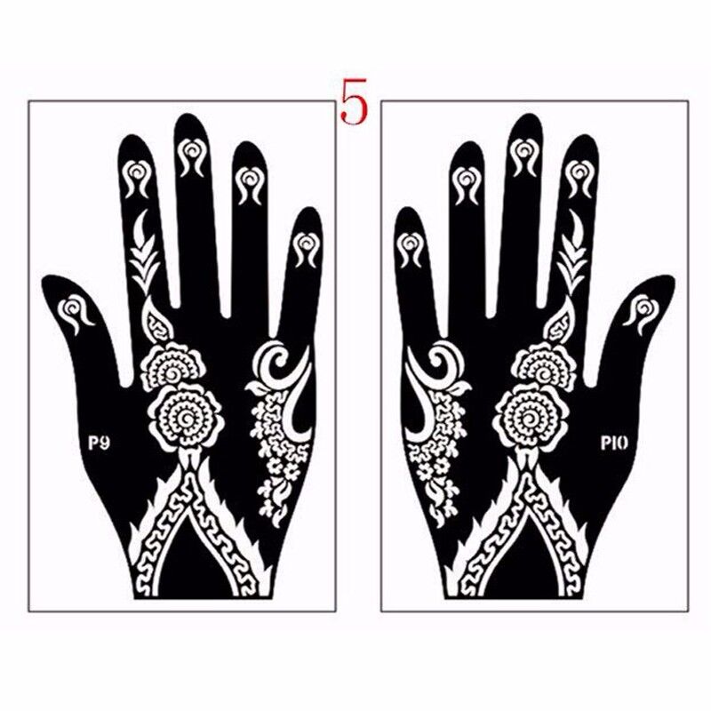 India Henna Cones Temporary Tattoo Stencils Kit for Hand Arm Body Art Decal Unbranded/Generic Does not apply - фотография #7