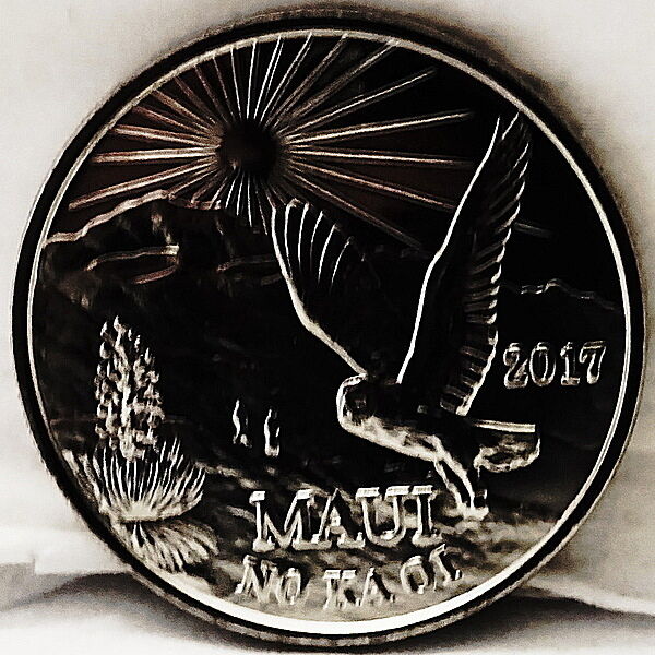 Hawaii Maui Trade Dollar Owl In Haleakala National Park 2017 Coin Uncirculated Без бренда