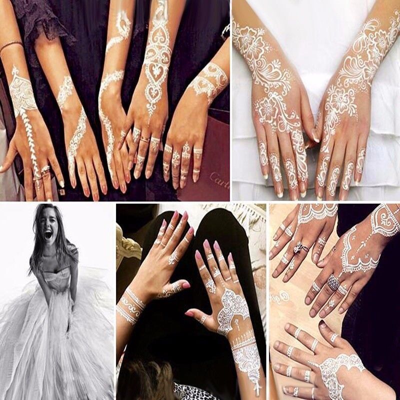 India Henna Cones Temporary Tattoo Stencils Kit for Hand Arm Body Art Decal Unbranded/Generic Does not apply - фотография #2