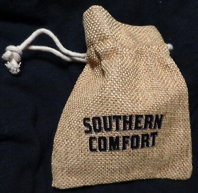 Southern Comfort Pouch - Small Draw String Bag - Burlap...NEW Без бренда