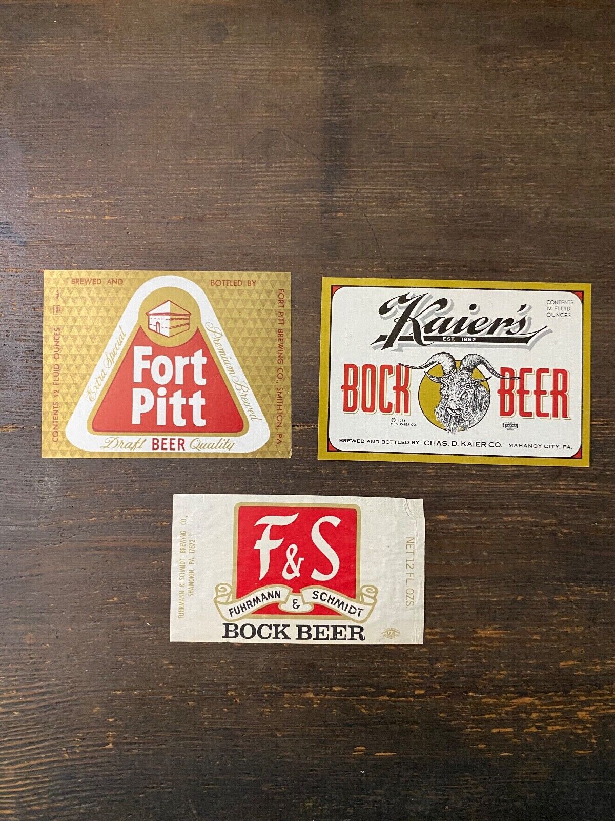 20  Vintage Beer Labels, 15 from Pennsylvania, 5 from elsewhere Pennsylvania Breweries - фотография #3