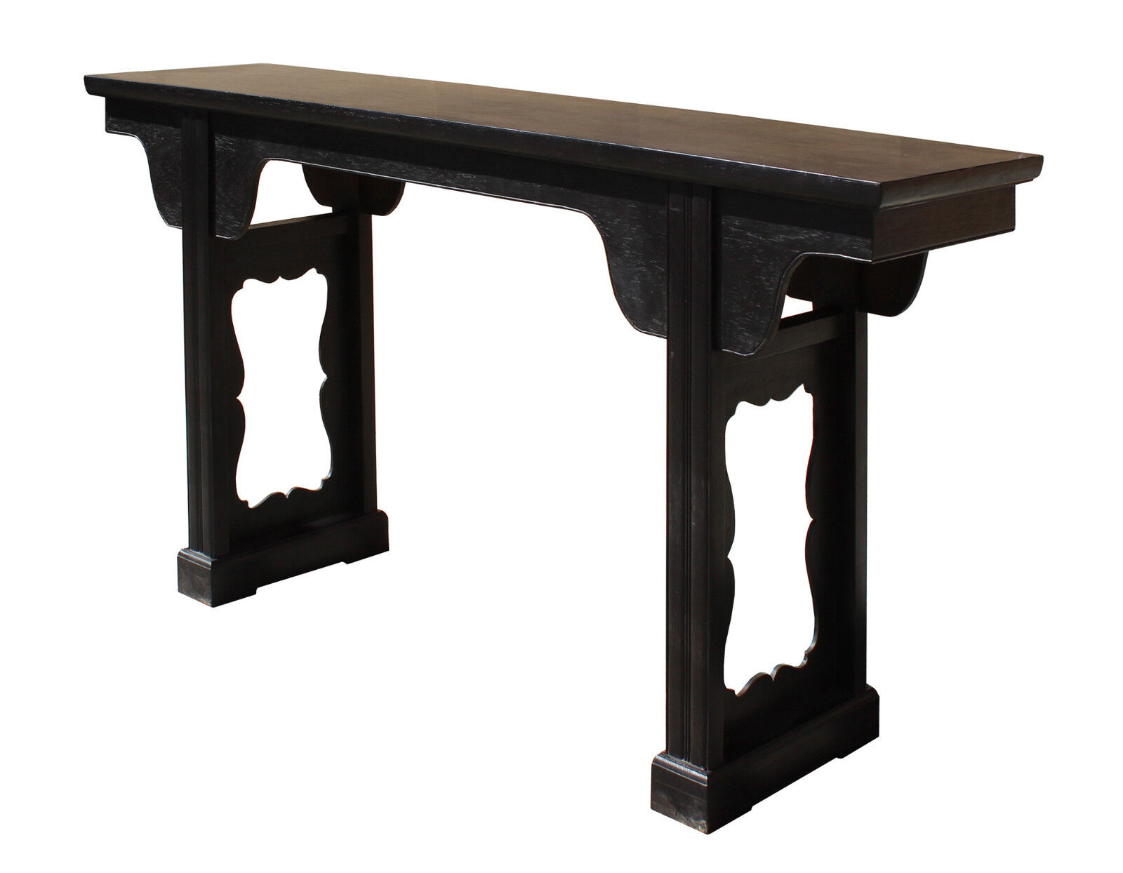 Chinese Dark Brown Black Huali Rosewood Plain Ming Style Altar Table cs3167 Handmade Does Not Apply - фотография #5