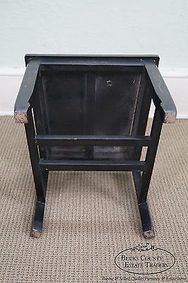 Antique Chinese Black Lacquer Chinoiserie Side Chair NA NA - фотография #9