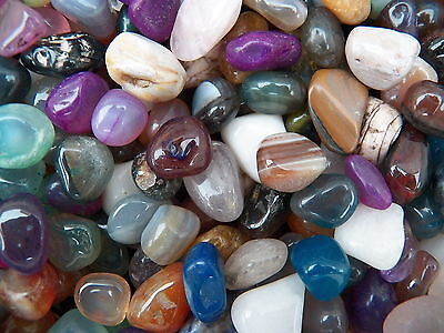3000 Carat Lots of Size #4 Tumbled Polished Gemstones + A FREE Faceted Gemstone Без бренда