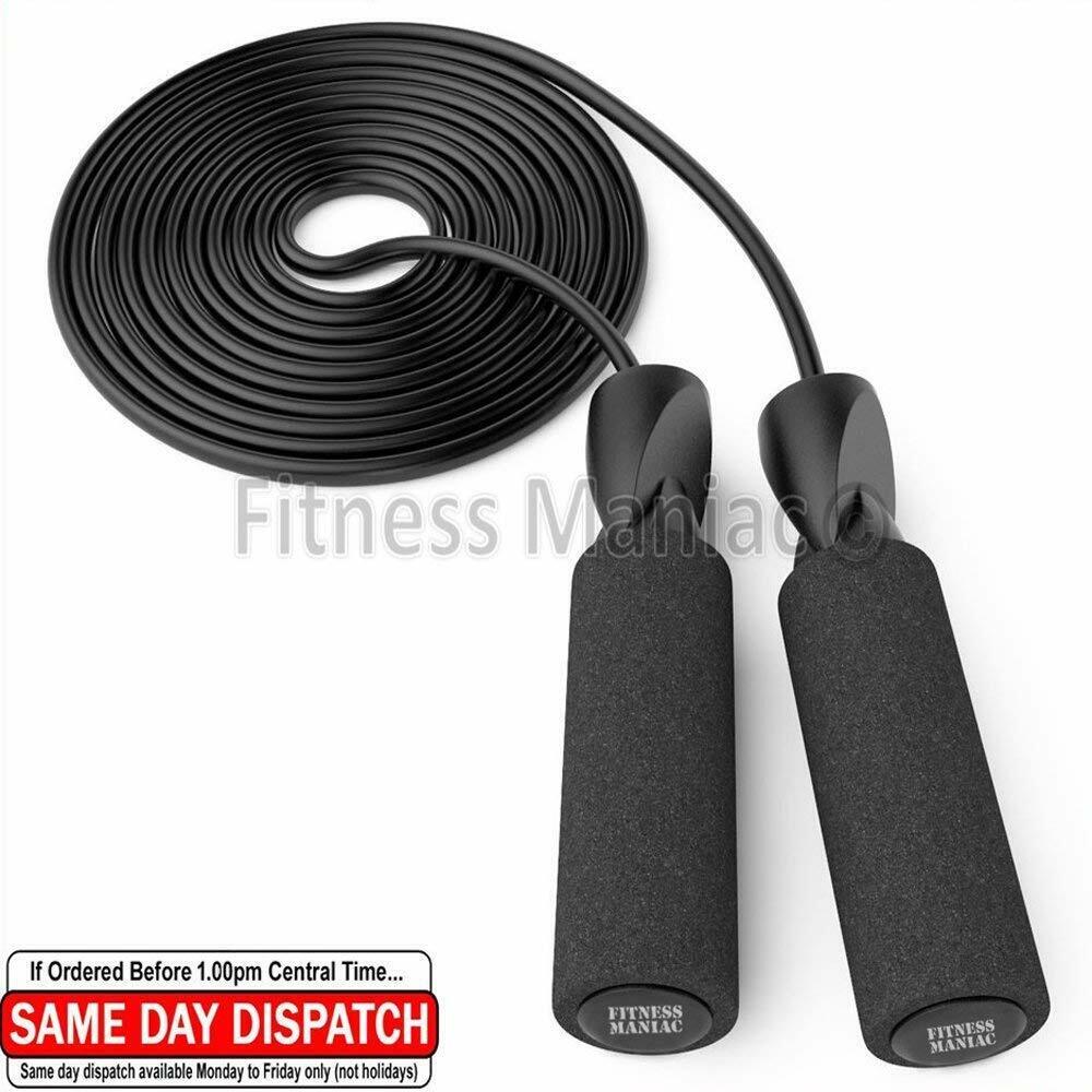 Aerobic Exercise Boxing Skipping Jump Rope Adjustable Bearing Speed Fitness BLK FITNESS MANIAC Does Not Apply - фотография #4
