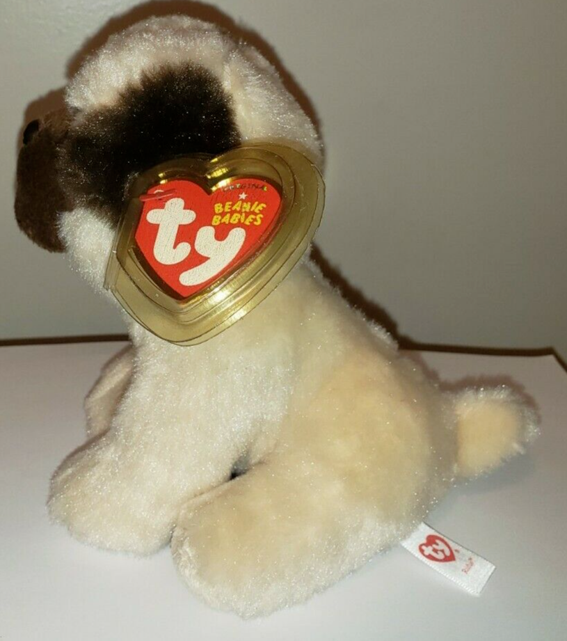 Ty Beanie Baby - RUFUS the Pug Dog (2016 Version)(6 Inch) MINT with MINT TAGS Ty - фотография #3