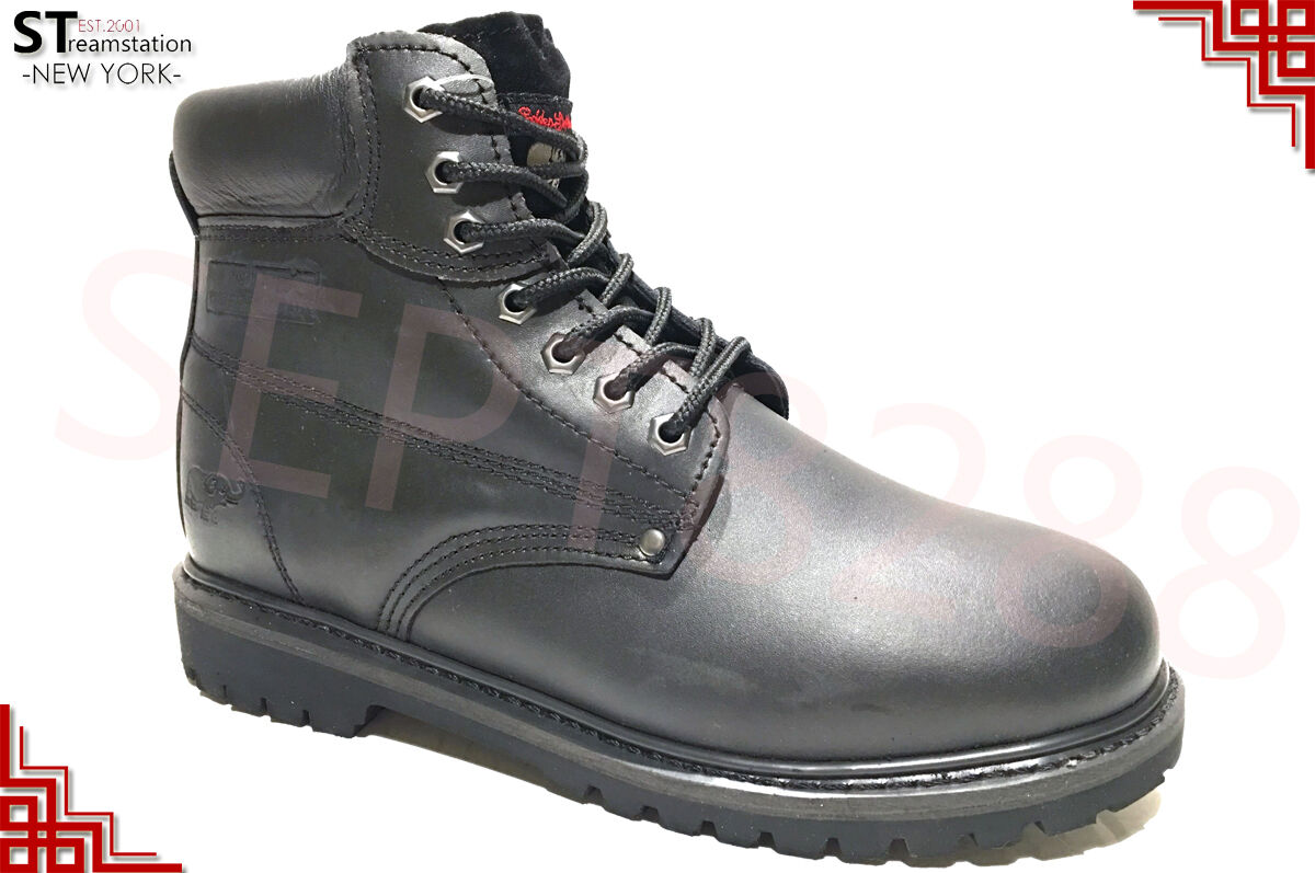 Men's 6" Work Boots Shoes With Steel Toe Leather Shoe Lace Up A6011ST 8605ST Unbranded - фотография #6