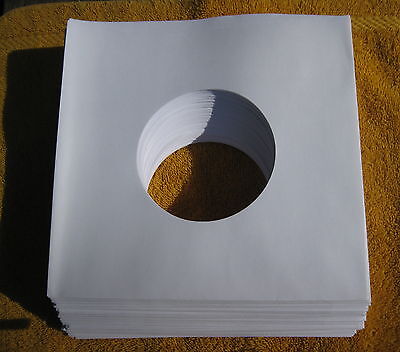 New  100 White 20LB Paper 7" 45RPM  Record Sleeves Does not apply Does Not Apply