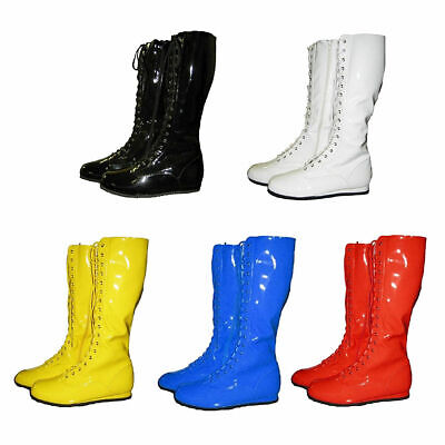 Adult Pro Wrestling Costume Lace-Up Zipper Boots Custom Made Multiple Color Costume Agent - фотография #12
