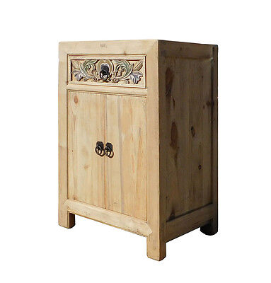 Chinese Rustic Raw Wood Side Table Cabinet cs1317 Handmade Does Not Apply - фотография #2