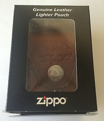 Zippo Brown Leather Lighter Pouch With Clip, Item LPCB, New In Box ZIPPO - фотография #5
