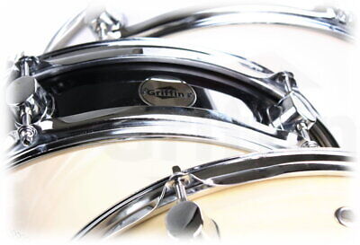 GRIFFIN Piccolo Snare Drum - 13"x3.5 Black Acoustic Percussion Poplar Wood Shell Griffin SM-13 Black - фотография #2