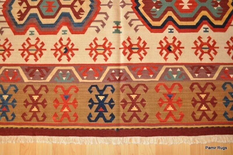 HANDMADE 5x7 ft. 100% wool SOUTHWESTERN Navajo design INDIAN  hand woven kilim Pamir Handmade-rug - фотография #6