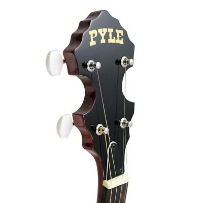 Pyle 5 String Banjo Chrome Plated Hardware Made w/Mahogany Rosewood & Maplewood Pyle PBJ60 - фотография #3