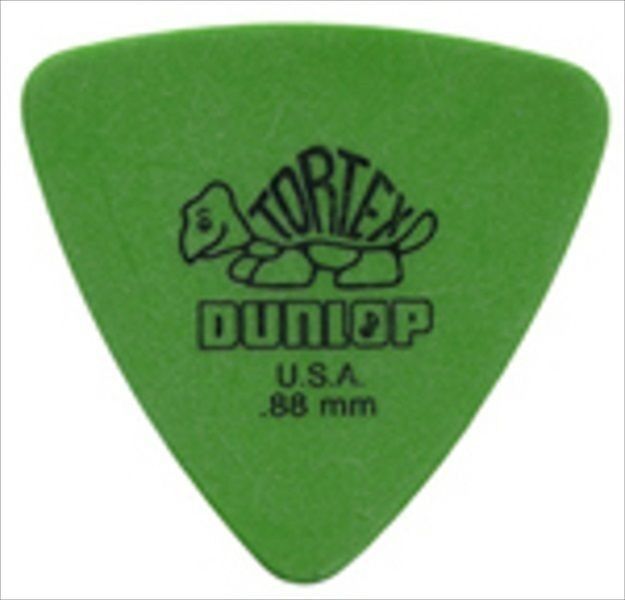 Dunlop Guitar Picks  Tortex Tri (Triangle)  72 Pack  .88mm  431R.88  Green Dunlop 431R.88 - фотография #2