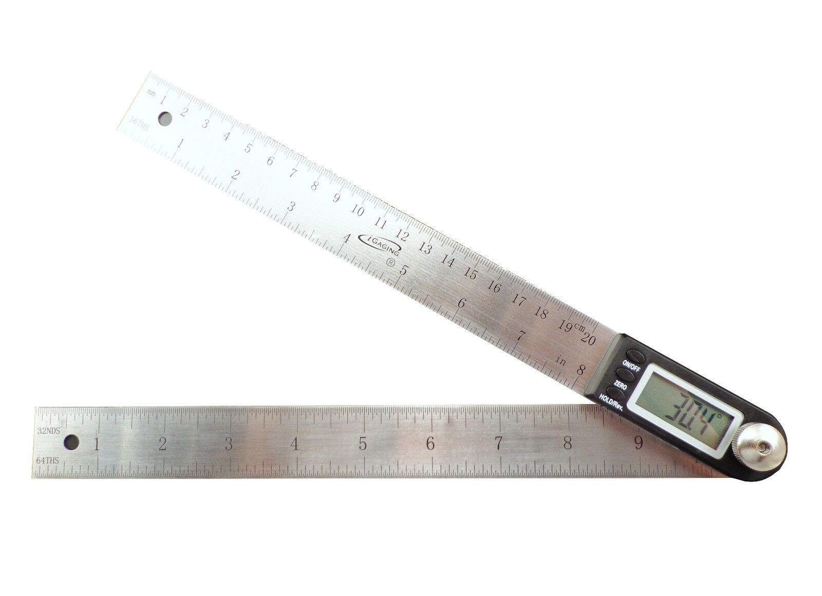 iGaging 10" Electronic Digital Protractor Goniometer Angle Finder Miter Gauge iGaging 35408