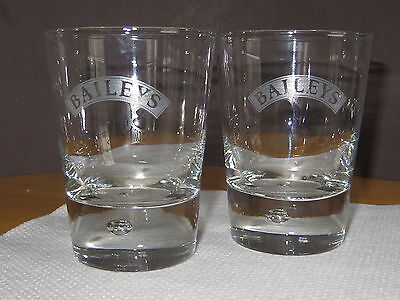 BAILEYS On the Rocks Glasses (set of 2) Barware Advertising Collectible Baileys - фотография #4