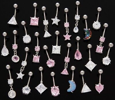 50 All Different Fancy Dangle Belly Rings WHOLESALE Lot Body Jewelry Piercings Unbranded - фотография #5
