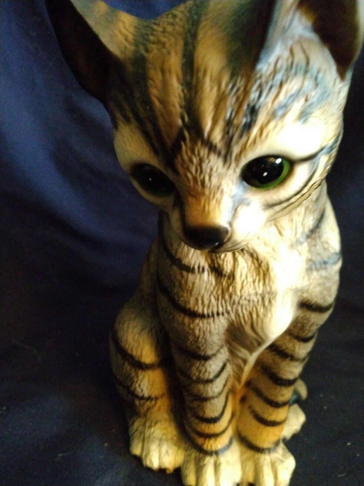 Vintage Tabby Cat Figurine Harvey Knox Kingdom Hand Painted Japan Без бренда - фотография #5