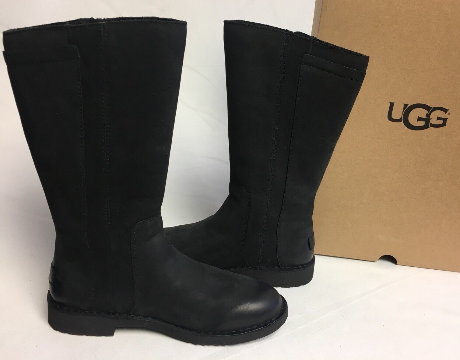 Ugg Australia Elly Black Tall Nubuck Boots 1017505 Wool Lined sizes women's UGG Australia - фотография #9