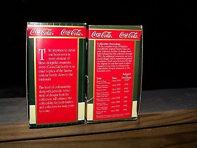 Coca Cola Trim-A-Tree Sundblom Santa Collection Lot of 2 dated 1992 & 1999 NIB Coca-Cola - фотография #3
