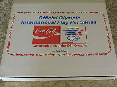 1984 Olympics Coca-Cola 150 Nation Flag Pin Set Framed Coke Ltd, NIB Los Angeles Coca-Cola - фотография #3