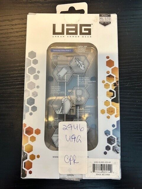 Urban Armor Gear UAG Clear Samsung Galaxy Note 5 Case - ICE/BLACK URBAN ARMOR GEAR UAG-GLXN5-ICE-VP - фотография #2