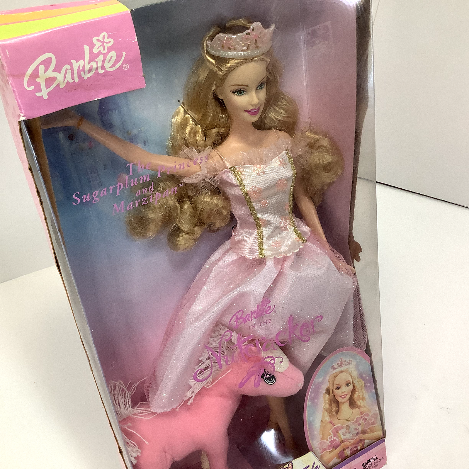 NICE Vtg 2003 Barbie (Blonde) Sugarplum Princess & Marzipan Plush B5824 NEW NRFB Mattel B5824 - фотография #2