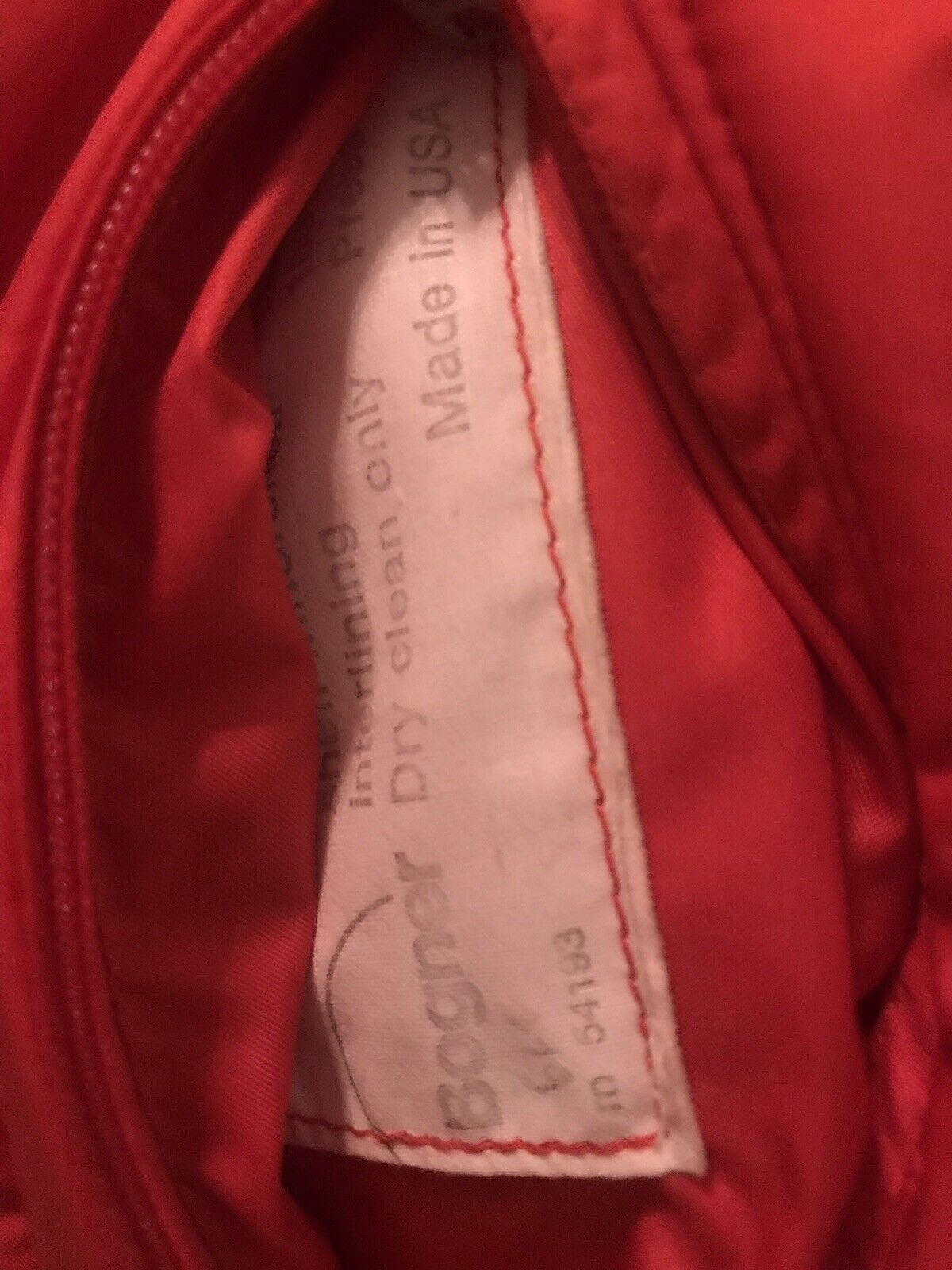 RARE BOGNER unisex Men Women Red Ski Jacket Size US 42 made in USA FREE SHIPPING Bogner - фотография #6
